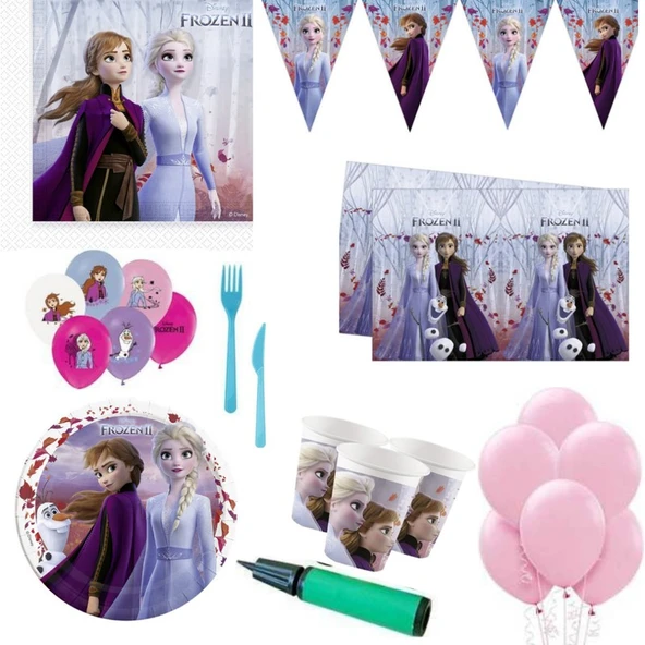Parti Sürprizi Frozen 2 Teması 16 Kişilik Parti Seti ürün görseli