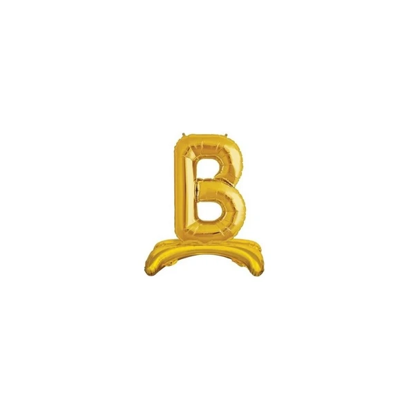 Parti Sürprizi Ayakta Durabilen Altın B Harf Folyo Balon ürün görseli