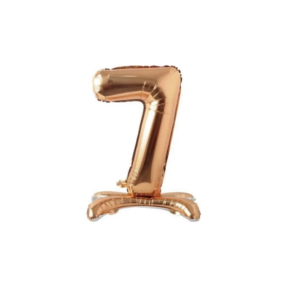 Parti Sürprizi Ayakta Durabilen Bronze 7 Rakam Folyo Balon ürün görseli