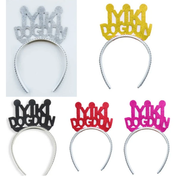 Parti Sürprizi Iyi Ki Doğdun Simli Eva 10'lu Taç ürün görseli