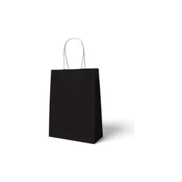 Parti Sürprizi Siyah Büküm Saplı 6 Adet Hediye Çantası ürün görseli