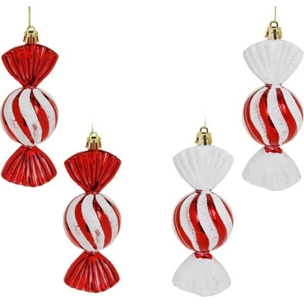 Parti Sürprizi Yılbaşı Partisi Çam Ağacı Şeker Süs 4 Adet ürün görseli