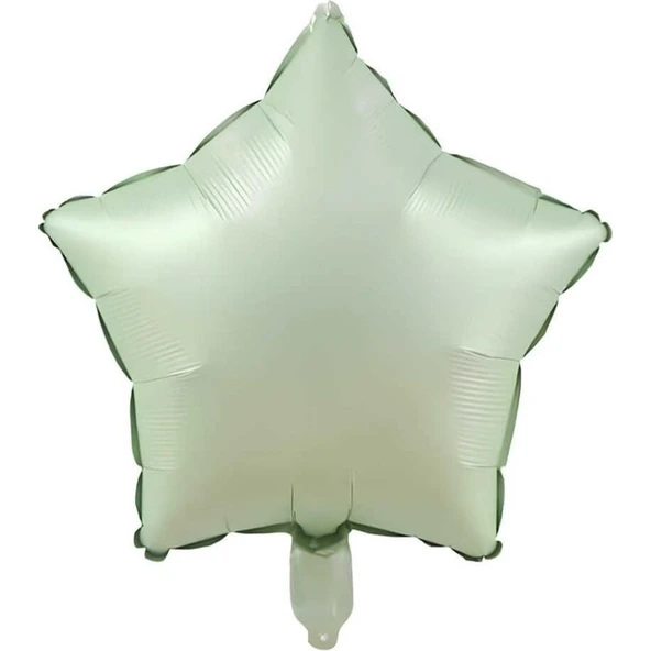 Parti Sürprizi Retro Su Yeşili Yıldız Folyo Balon 1 Adet ürün görseli
