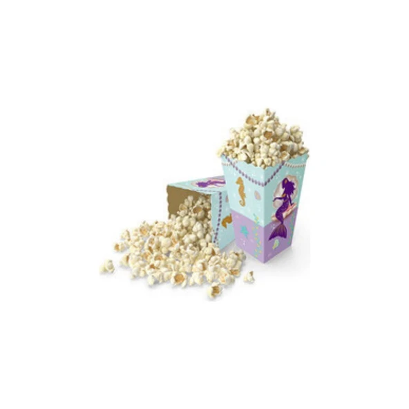 Parti Sürprizi Deniz Kızı Mısır Kutusu 8 Adet ürün görseli