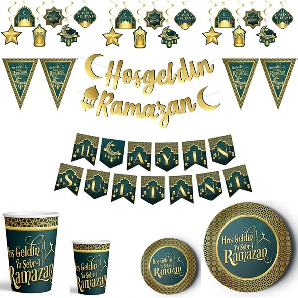 Parti Sürprizi Hoş Geldin Ya Şehri Ramazan Parti Seti 8 Kişilik ürün görseli