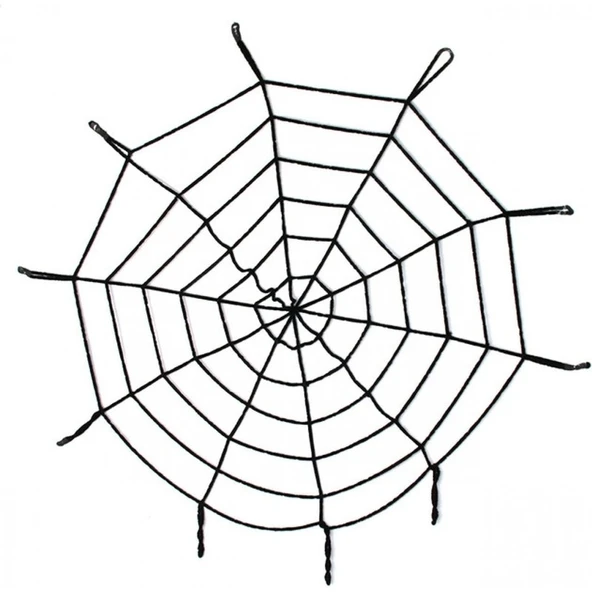 Parti Sürprizi Cadılar Bayramı Siyah Örümcek Ağı 1.5 Metre ürün görseli