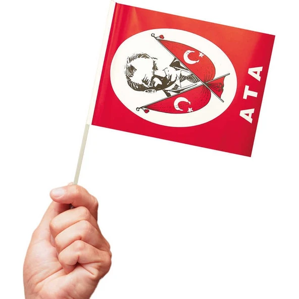 Parti Sürprizi Ata Çıtalı Bayrak 10 Adet ürün görseli