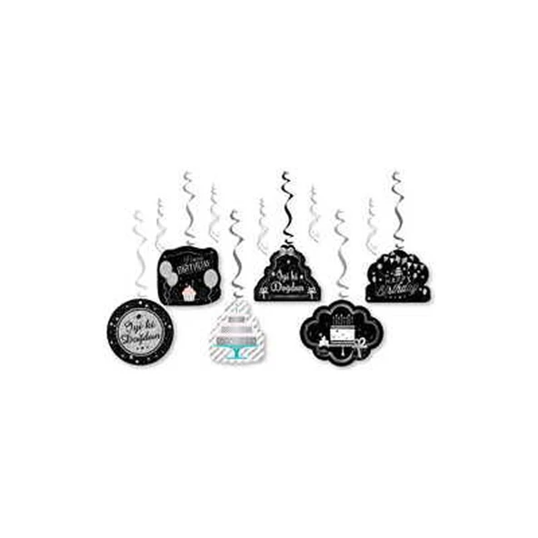 Parti Sürprizi Iyi Ki Doğdun Gümüş Tavan Süsü 70 cm 6 Adet ürün görseli