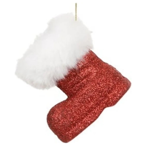 Parti Sürprizi Yılbaşı Ağacı Noel Baba Çizme Şekilli Dekor Süs 7 cm 1 Adet ürün görseli