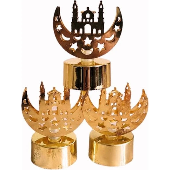 Parti Sürprizi Hilal Cami Masa Dekoru Işık 1 Adet - Resim 2