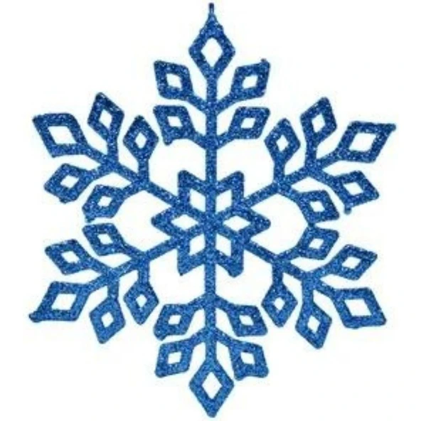 Parti Sürprizi Yılbaşı Çam Ağacı Mavi Kar Tanesi 15 cm 1 Adet ürün görseli