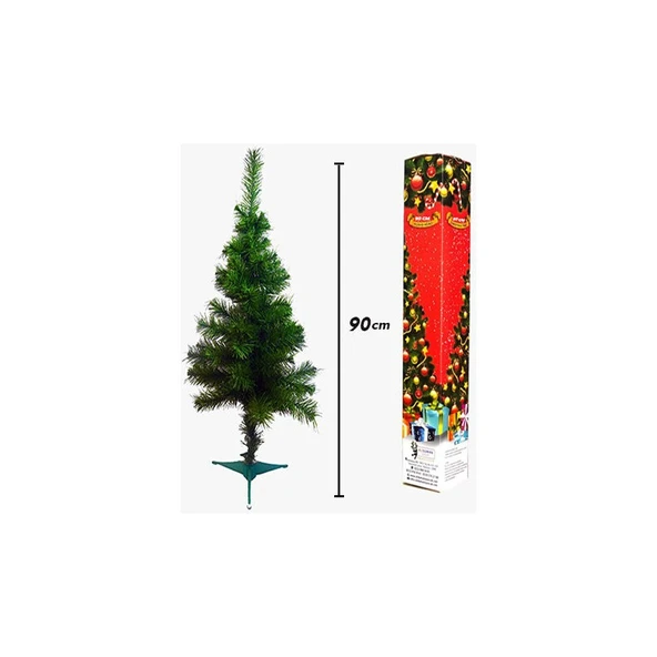Parti Sürprizi Yılbaşı Çam Ağacı 90 cm 72 Dal Kutulu