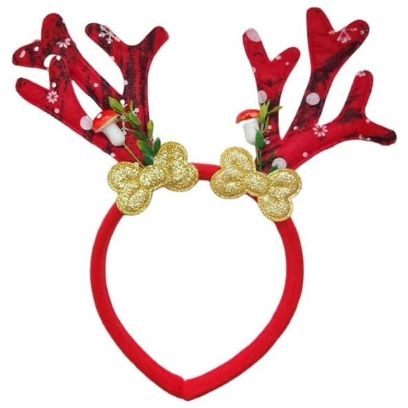 Parti Sürprizi Yılbaşı Partisi Mantarlı Geyik Taç 1 Adet ürün görseli