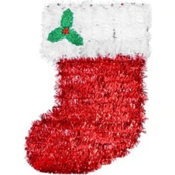 Parti Sürprizi Noel Baba Çizme Şekilli Plastik Dekor Süs ürün görseli