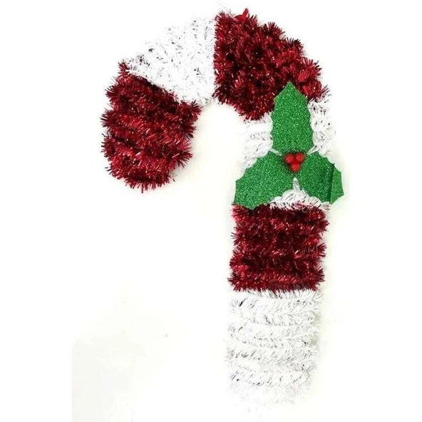 Parti Sürprizi Yılbaşı Partisi Baston Dekor Süs 30 cm 1 Adet ürün görseli