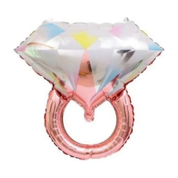 Parti Sürprizi Bride To Be Tektaş Rose Gold Yüzük Folyo Balon ürün görseli