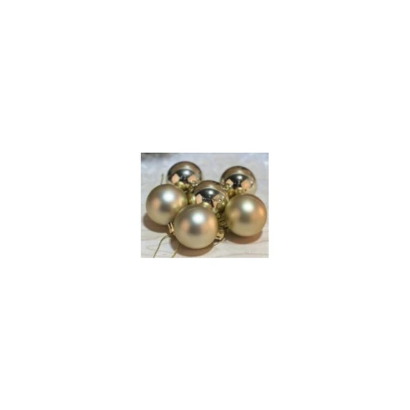 Parti Sürprizi Altın Renk Çam Ağacı Top Süs 4 cm 16 Adet ürün görseli