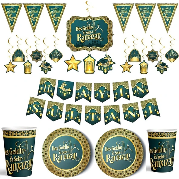 Parti Sürprizi Hoş Geldin Ya Şehri Ramazan 8 Kişilik Set ürün görseli