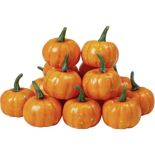 Parti Sürprizi Cadılar Bayramı Mini Balkabağı 5x4 cm 6 Adet ürün görseli