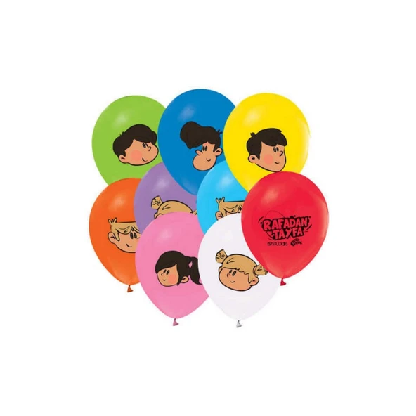 Parti Sürprizi Rafadan Tayfa Latex Balon 10 Adet ürün görseli