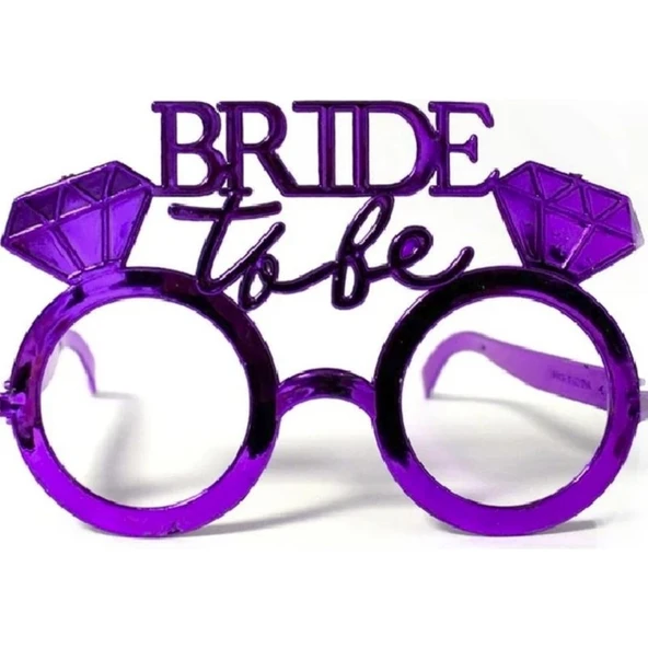 Parti Sürprizi Bride To Be Parti Gözlüğü Mor Renk ürün görseli