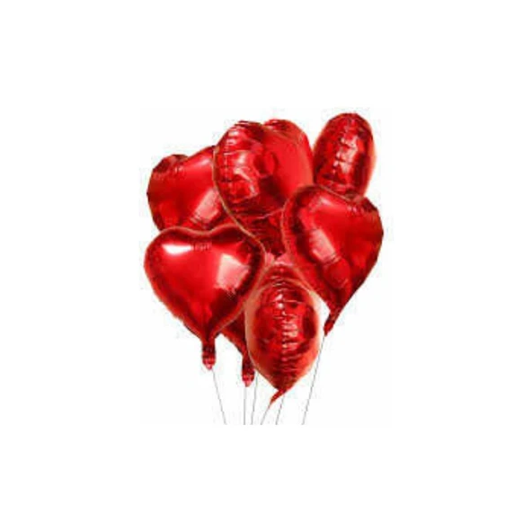 Parti Sürprizi Kırmızı Kalp Folyo Balon 1 Adet ürün görseli