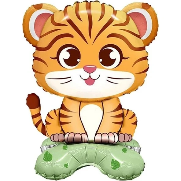 Parti Sürprizi Safari Hayvanları Ayaklı Kaplan Şekilli Folyo Balon ürün görseli