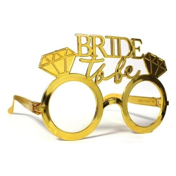 Parti Sürprizi Bride To Be Parti Gözlüğü Altın Renk ürün görseli