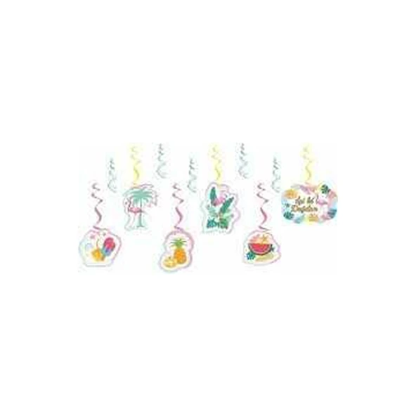 Parti Sürprizi Flamingo Tavan Süs 70 cm 6 Adet ürün görseli