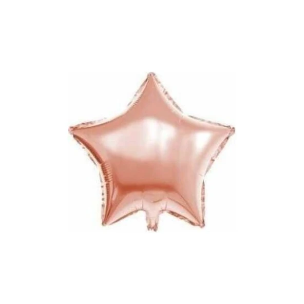 Parti Sürprizi Rose Gold Yıldız Folyo Balon 1 Adet ürün görseli