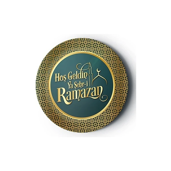 Parti Sürprizi Hoş Geldin Ramazan Karton Tabak 8 Adet ürün görseli