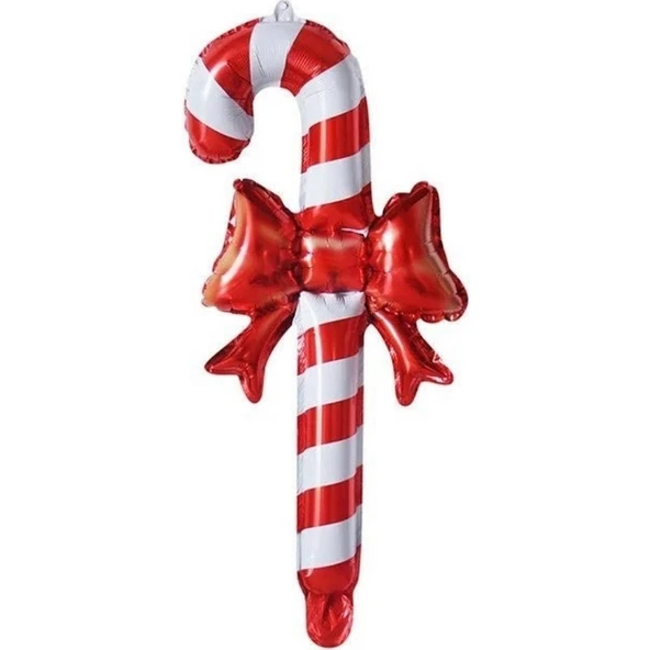 Parti Sürprizi Kurdele Görünümlü Baston Folyo Balon ürün görseli