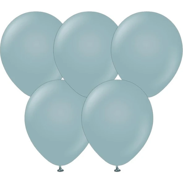 Parti Sürprizi Retro Fırtına Mavisi Latex Balon 10 Adet ürün görseli