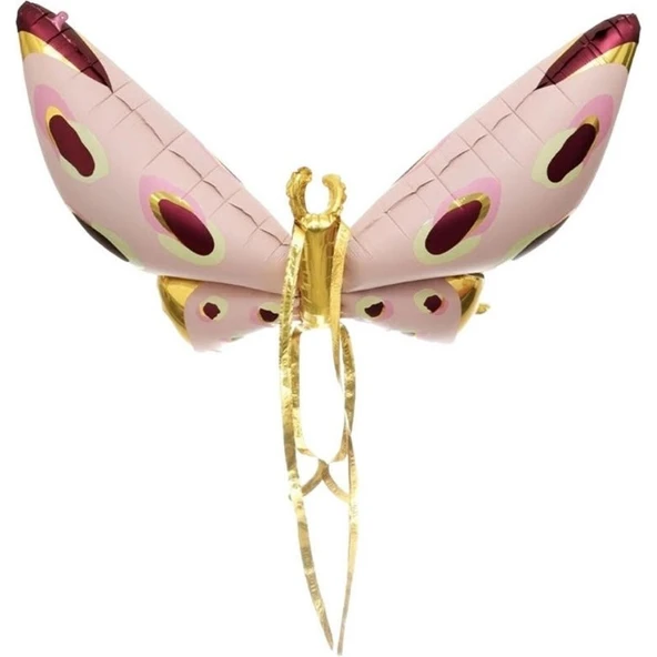 Parti Sürprizi Retro Puanlı Kelebek Şekilli Folyo Balon 1 Adet ürün görseli