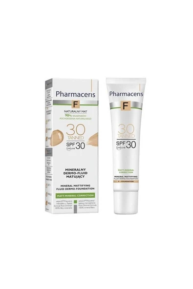 Pharmaceris F Mineral Matifying Fluid Dermo-foundation Spf30 30 Tanned 30 ml