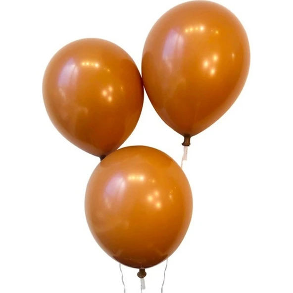Parti Sürprizi Karamel Latex Balon 10 Adet ürün görseli