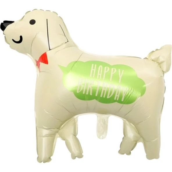Parti Sürprizi Sevimli Köpek Happy Birthday Folyo Balon 1 Adet ürün görseli