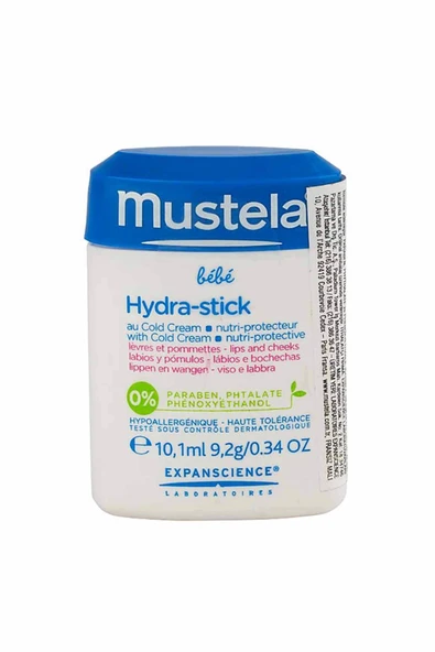 Mustela Hydra Stick With Nutri Protective Cold Cream İçeren Besleyici Stick 10 g
