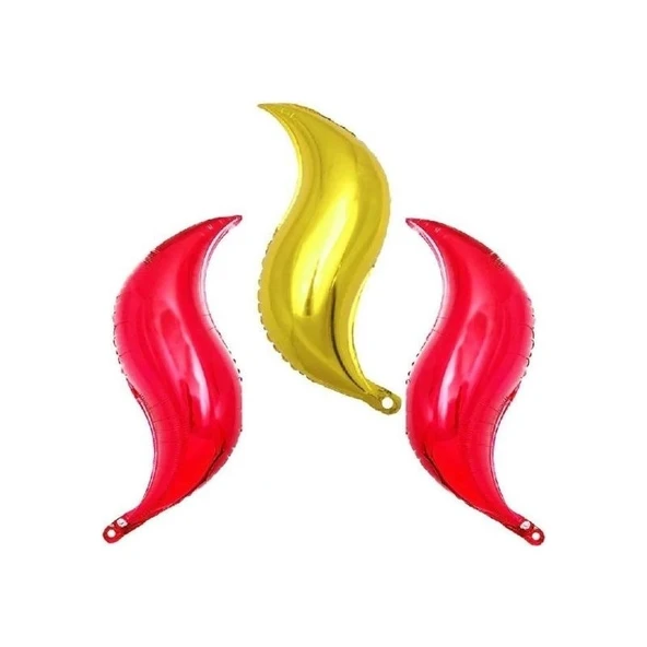 Parti Sürprizi Itfaiye Ateş Şekilli Folyo Balon 3 Lü Set ürün görseli