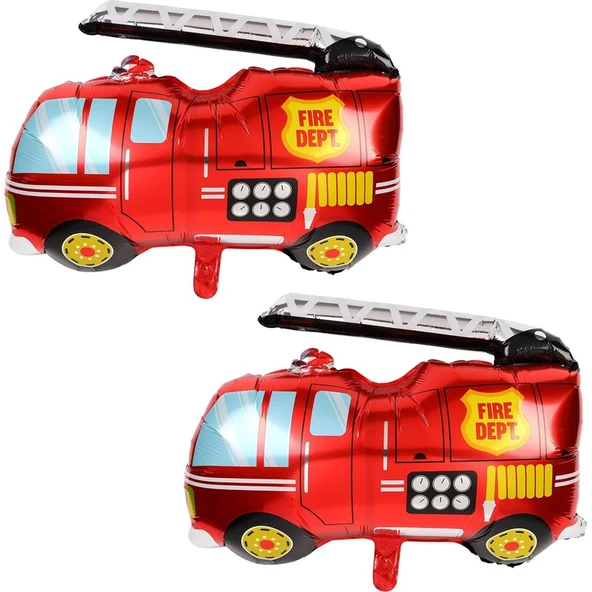 Parti Sürprizi Mini Shap Itfaiye Arabası Şekilli Folyo Balon 2 Adet ürün görseli