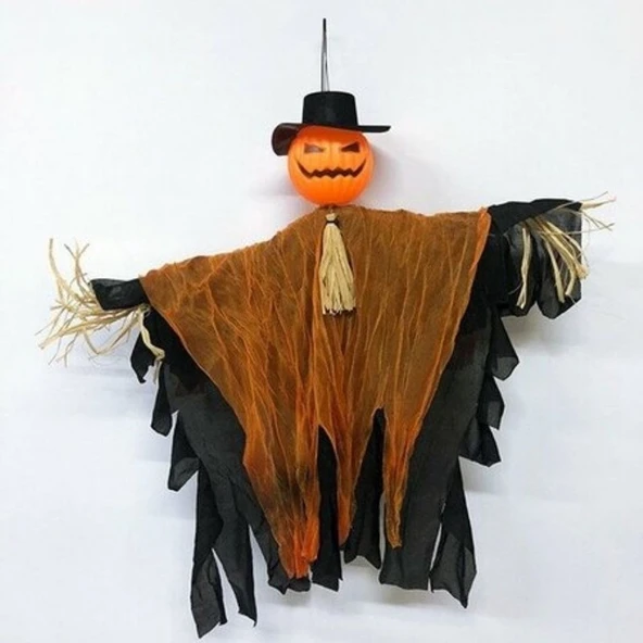 Parti Sürprizi Cadılar Bayramı Balkabağı Korkuluk Dekor Süs 1 Adet ürün görseli