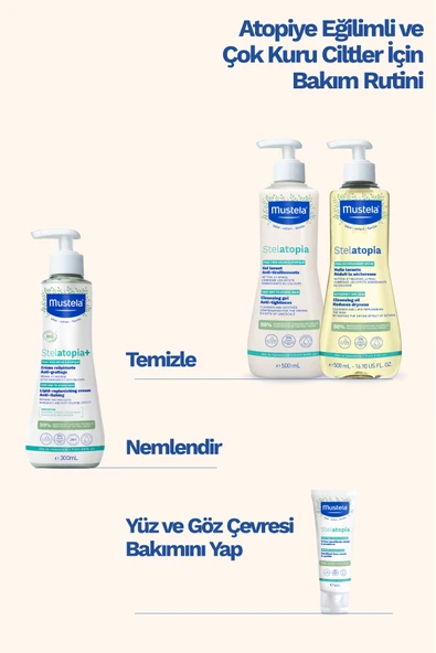 Mustela Stelatopia Lipit Yenileyici Krem Pompalı Şişe 300 ml - 8