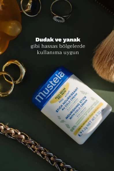 Mustela %98 Doğal Içerikli Kuru Cilt Cold Cream Içeren Nemlendirici Stick Bebek Çocuk Yetişkin Yüz Dudak - 4