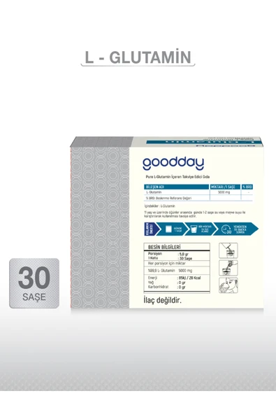 goodday PURE L-GLUTAMIN 30 SAŞE - 3