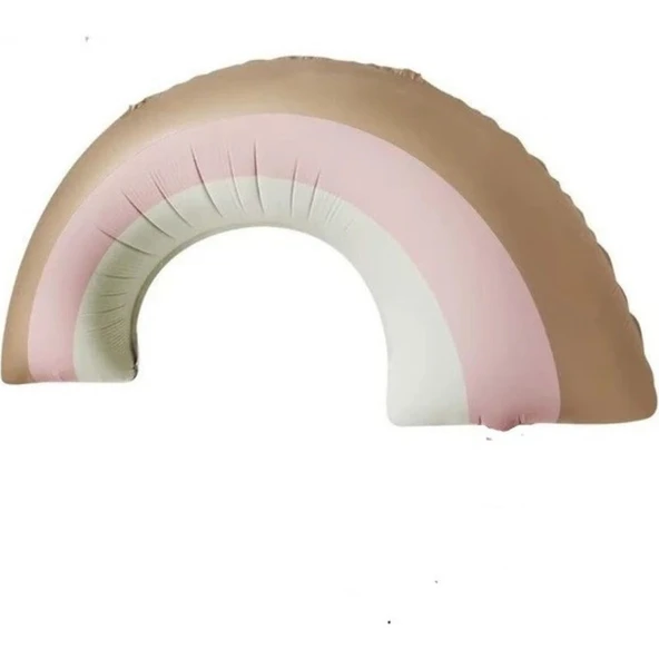 Parti Sürprizi Retro Gökkuşağı Pembe Folyo Balon 82 x 53 cm 1 Adet ürün görseli