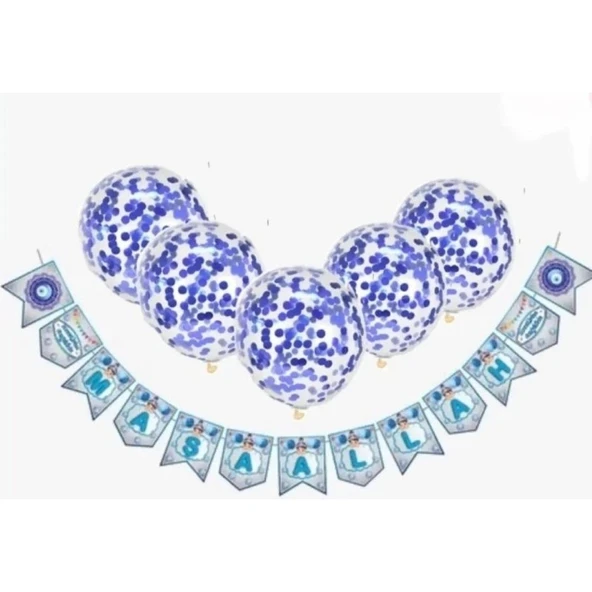 Parti Sürprizi Sünnet Teması Maşallah Balonlu Set ürün görseli