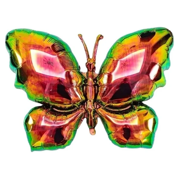 Parti Sürprizi Hologramlı Kelebek Folyo Balon 1 Adet ürün görseli