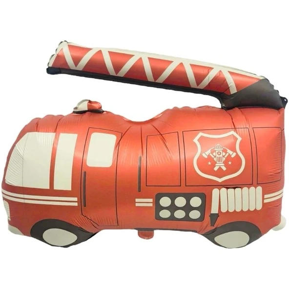 Parti Sürprizi Retro Itfaiye Arabası Şekilli Folyo Balon 1 Adet ürün görseli