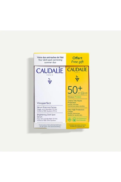 Caudalie Vinoperfect Leke Karşıtı Ikili Set - Vinoperfect Serum 30 ml Vinosun Fluid Krem 25 ml Hediye! - 2