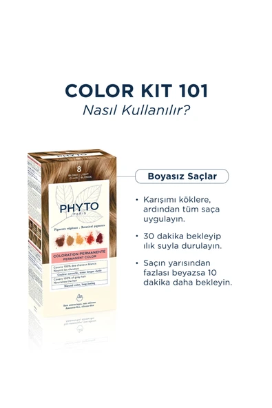 Phyto Color Amonyaksız Kalıcı Doğal Içerikli Bitkisel Saç Boyası 8 Sarı - 4